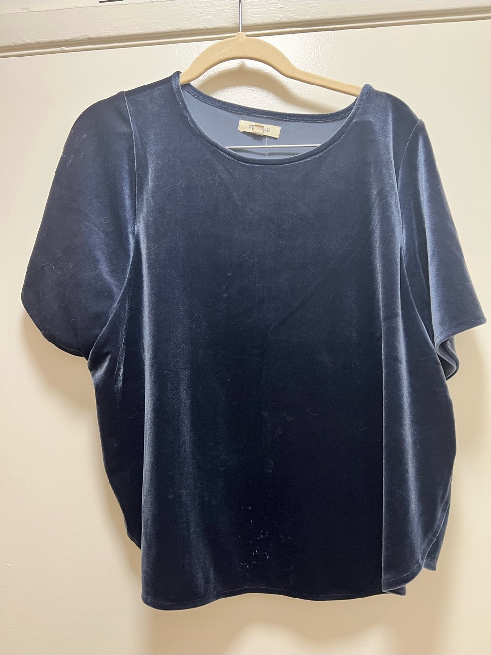 Madewell Velvet Butterfly Top